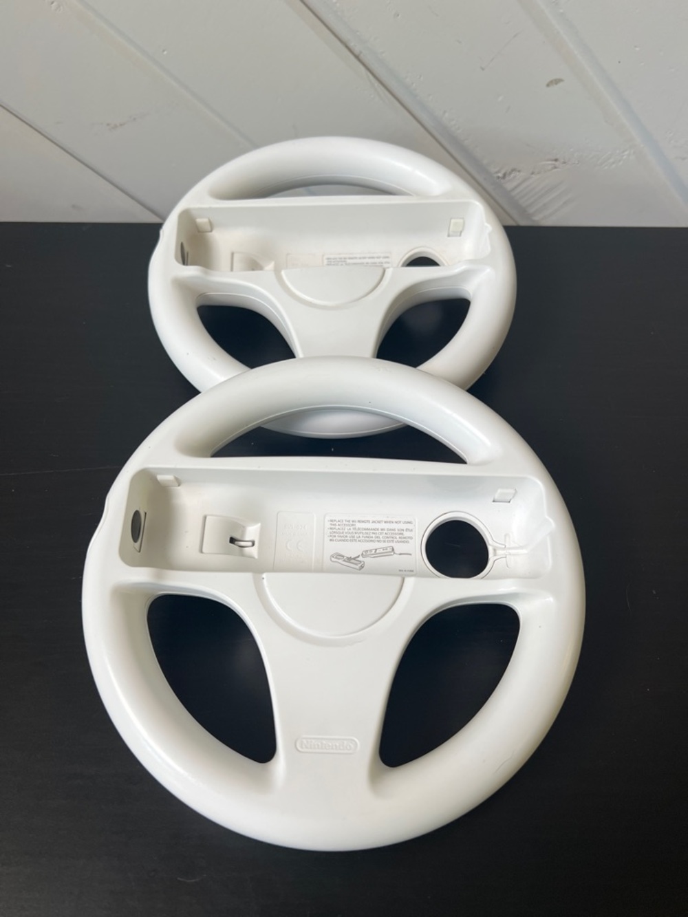 2 Nintendo Wii Racing Steering Wheel Controllers